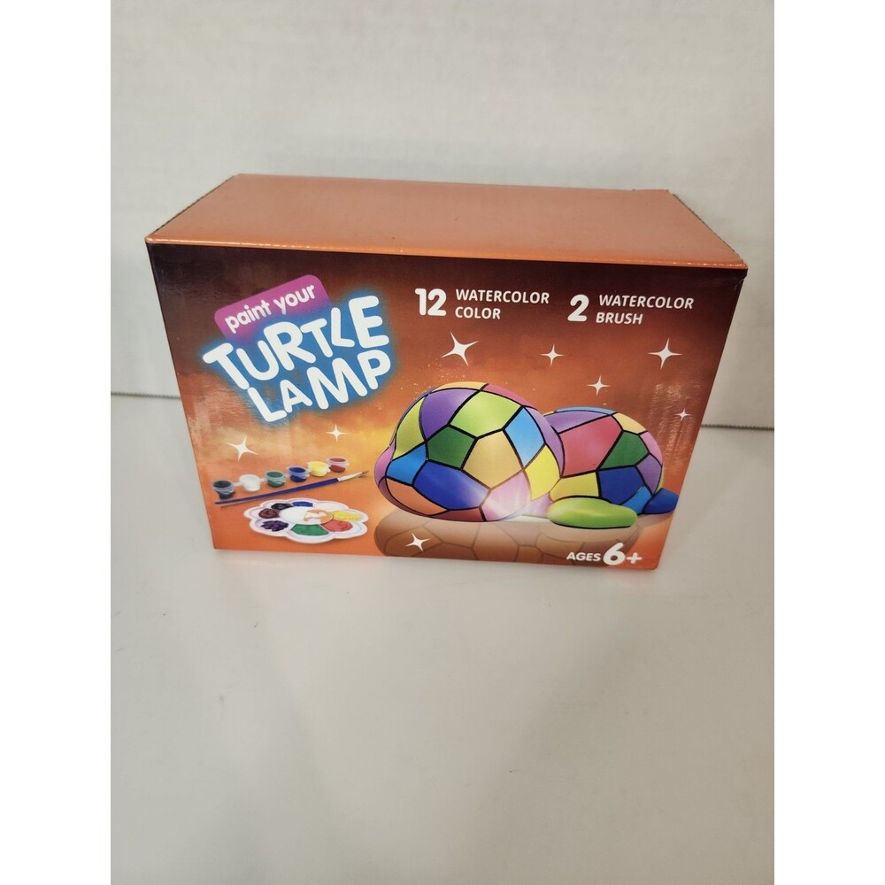 Paint Your Own Lamp Kit - Art Supplies Arts & Crafts Kit - Painting Kit Turtle